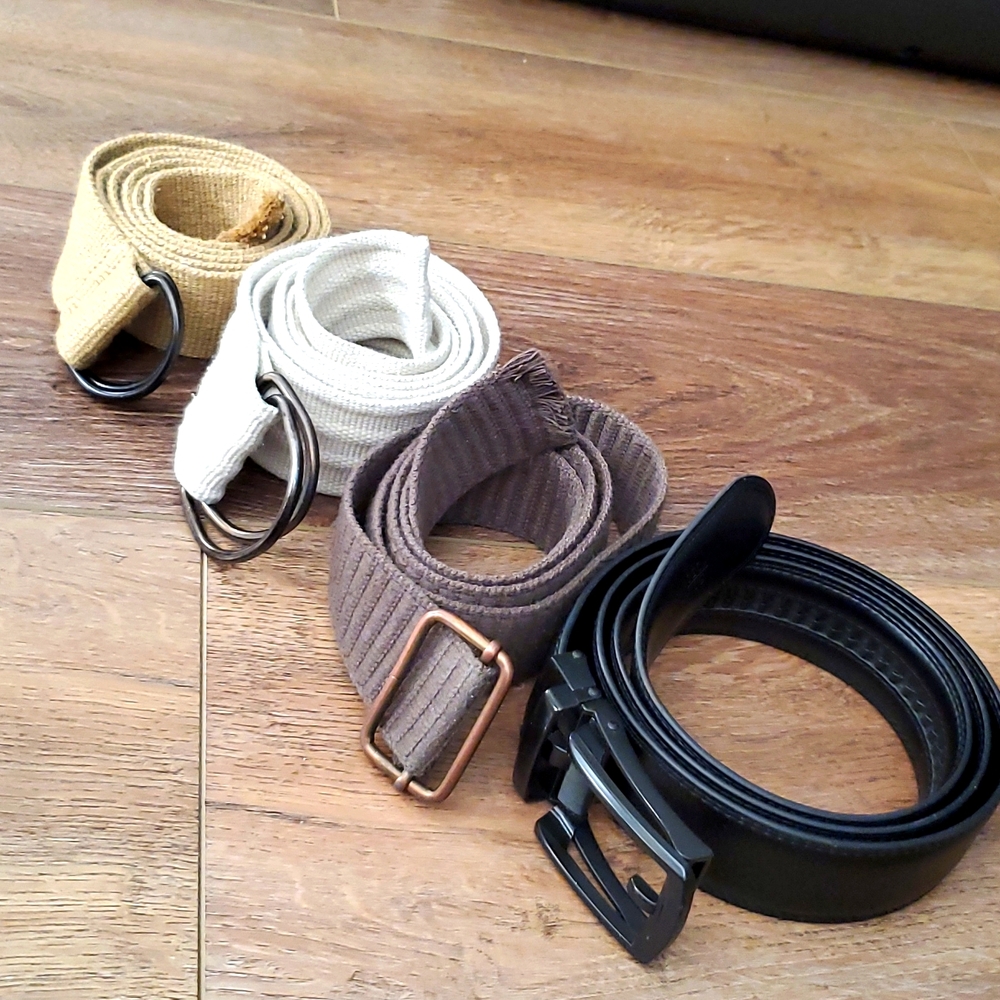 MEN'S BELTS x 4  - Size 38.